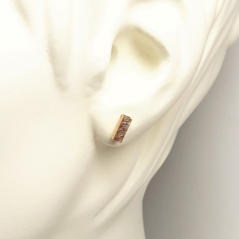 Boucles d'oreilles en or rouge 18kt.