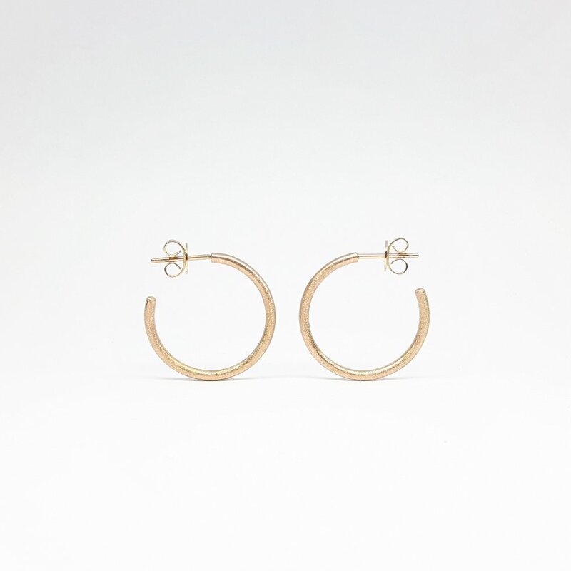 Créoles en or rouge 18kt.