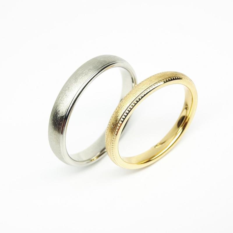 Bague en platine 950/-.