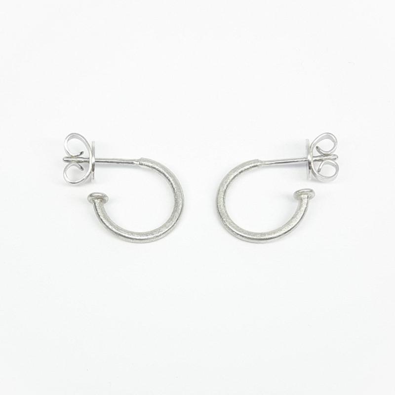 Créoles en argent 925/-.