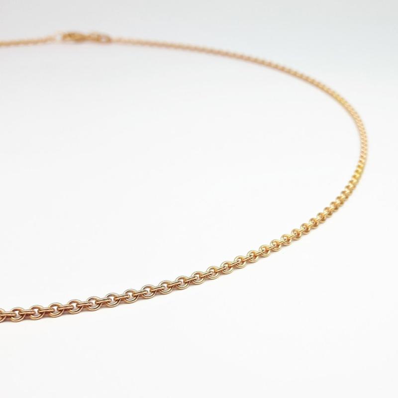 Collier en or rouge 18kt 40cm 1.45mm 0140