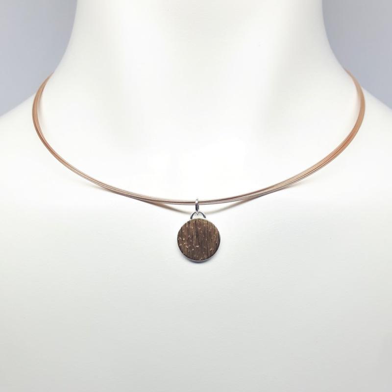 Pendentif en argent 925/- et or rouge 18kt.